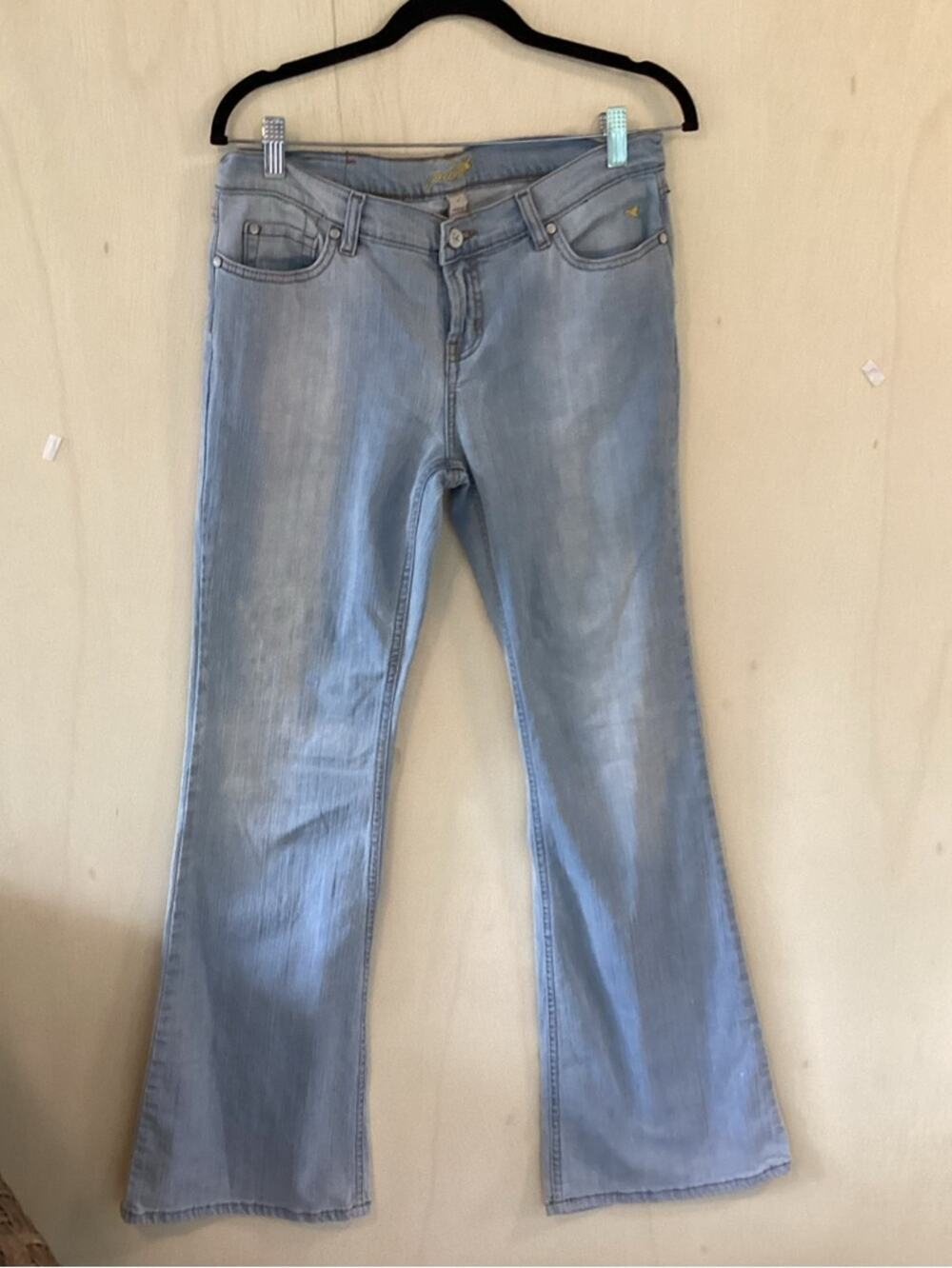 Grane Light Blue Low Rise Flare Leg Jeans Womens 6, Juniors 9, Y2k
